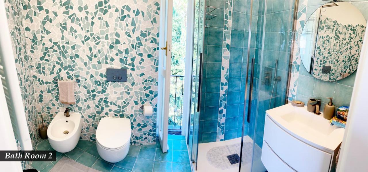 Nautilus Vista Mare Mozzafiato A 180 Gradi- Posto Auto Privato - 2 Camere Matrimoniali Piu 1 Divano Letto Singolo-Sky,Netflix-Wifi 200Mg Rapallo Kültér fotó