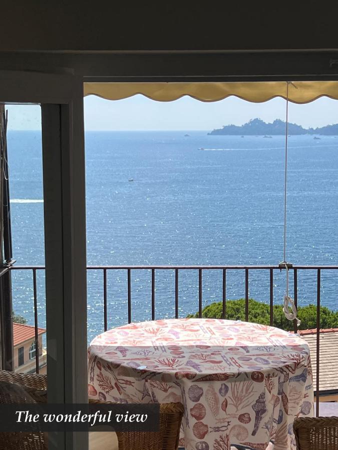Nautilus Vista Mare Mozzafiato A 180 Gradi- Posto Auto Privato - 2 Camere Matrimoniali Piu 1 Divano Letto Singolo-Sky,Netflix-Wifi 200Mg Rapallo Kültér fotó